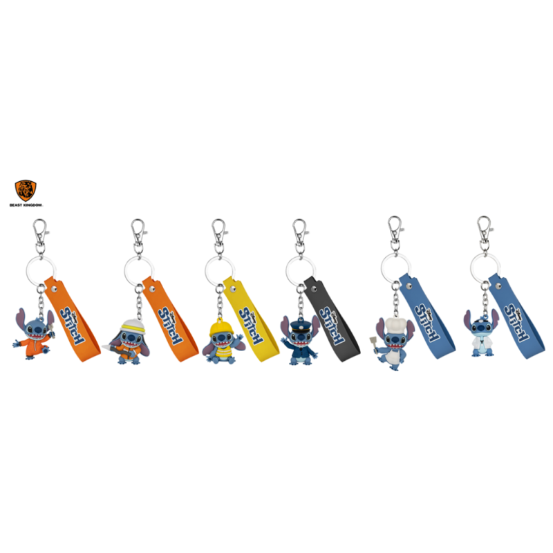 DISNEY - Stitch job experience camp series - Display 12 Porte-clés 4cm 