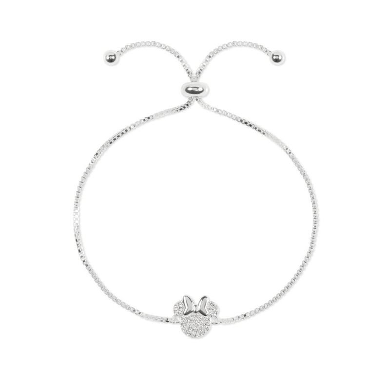 MINNIE - Bracelet Ajustable + Pendentif serti de pierres 