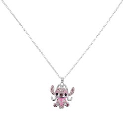 ANGEL - Collier avec Pendentif Serti de Pierres 16mm 