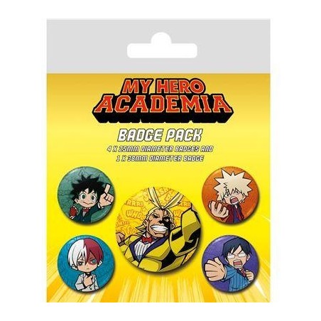 MY HERO ACADEMIA - Chibi - Pack 5 Badges 