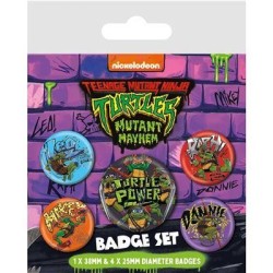 LES TORTUES NINJAS - Mutant Mayhem - Pack 5 Badges 2