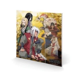 NARUTO - Fallen Leaves and F.Comrades - Impression sur bois 30X30cm 2