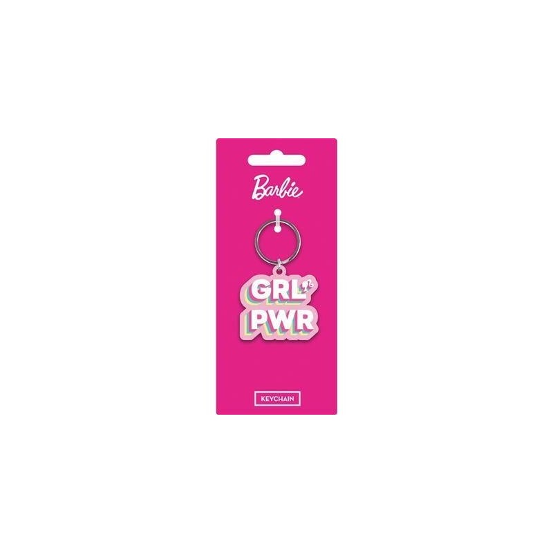BARBIE - Porte-Clés Caoutchouc - Girl Power 