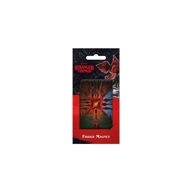 STRANGER THINGS 4 - Every Ending has a beginning - Aimant 5x8cm 