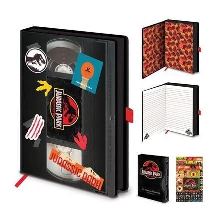 JURASSIC PARK - VHS - Cahier A5 Premium 