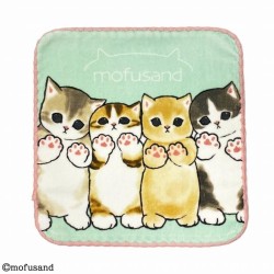 MOFUSAND - Chaton-Nyan Câlin - Mini Serviette 25x25cm 