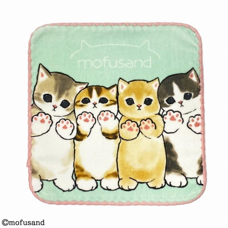 MOFUSAND - Chaton-Nyan Câlin - Mini Serviette 25x25cm 