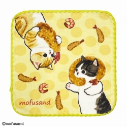 MOFUSAND - Chaton-Nyan Crevettes - Mini Serviette 25x25cm 
