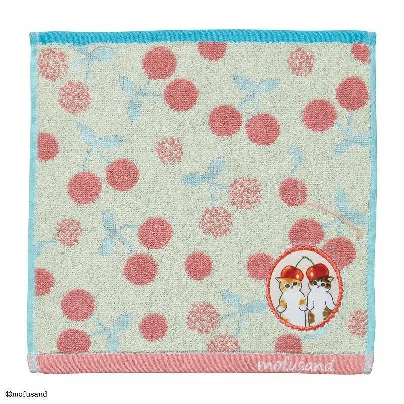 MOFUSAND - Chaton-Nyan Cerise - Mini Serviette 25x25cm 