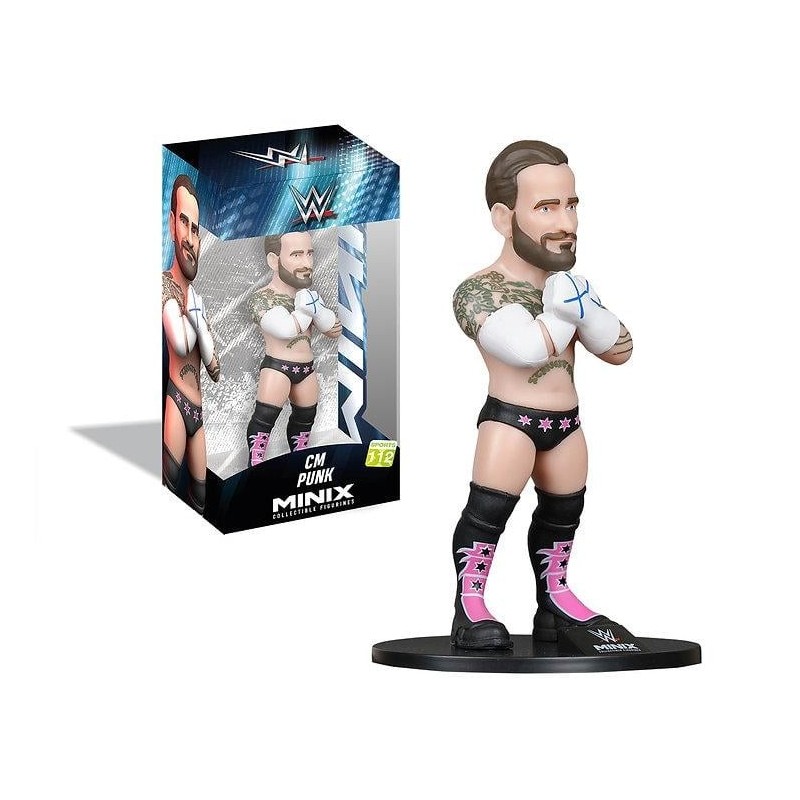 WWE - CM Punk - Figurine Minix 12cm 