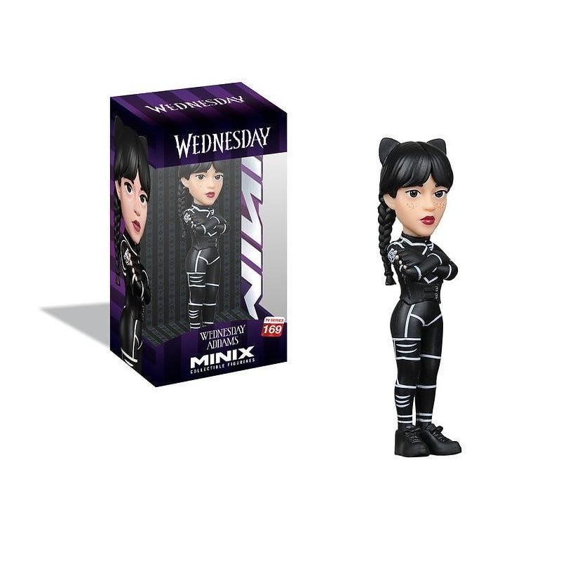 MERCREDI - Mercredy Addams en chat - Figurine Minix 12cm 