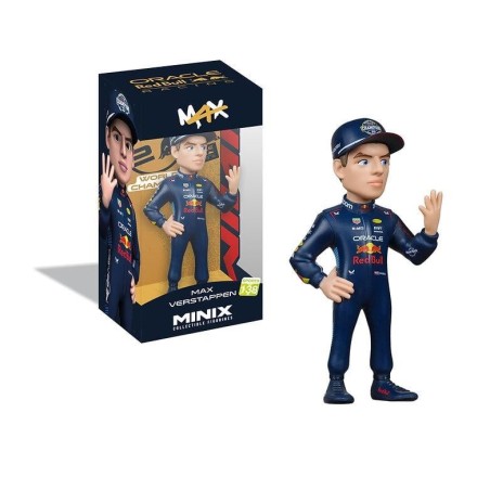 RED BULL - Max Verstappen "4 World Champion" - Figurine Minix 12cm 
