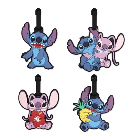 STITCH & ANGEL - Set d'Etiquettes à Bagages - 4 Pc. 