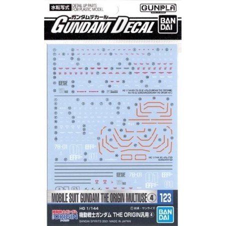 GUNDAM - Decal 123 Gundam The Origin Multiuse 4 - Model Kit 