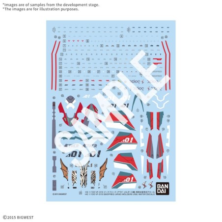 MACROSS - HG 1/100 VF-31S Siegfried Water Decals - Model Kit 