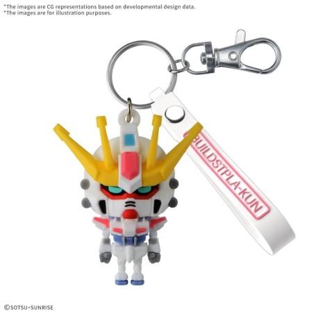 GUNDAM - Build STPLA-KUN - 3D Rubber Mascot Keychain 