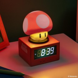 SUPER MARIO - Champignon - Réveil Lumineux Icon 12cm 