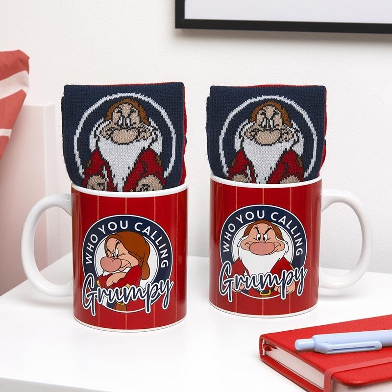 BLANCHE NEIGE - Grincheux - Mug et Chaussettes 