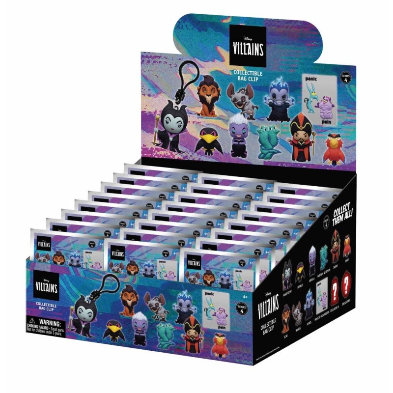 VILLAINS - Series 3 - 3D Foam Bag Clip (Display 24 Pcs) 
