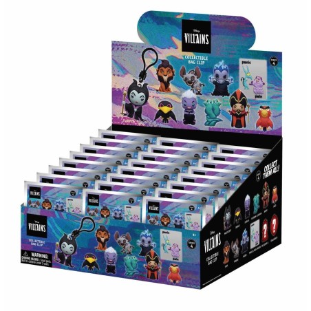 VILLAINS - Series 3 - 3D Foam Bag Clip (Display 24 Pcs) 