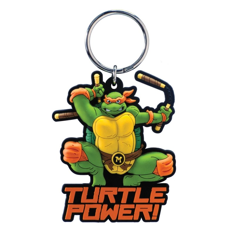 LES TORTUES NINJAS - Michelangelo - Porte-clés Soft Touch 