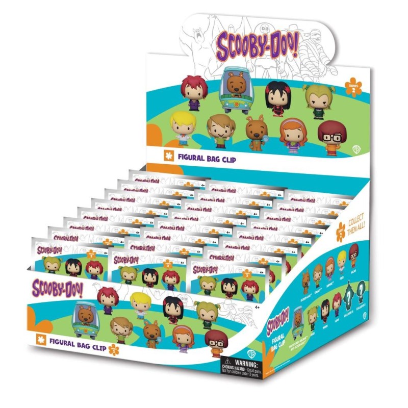 SCOOBY DOO - Series 2 - 3D Foam Bag Clip (Display 24 Pcs) 