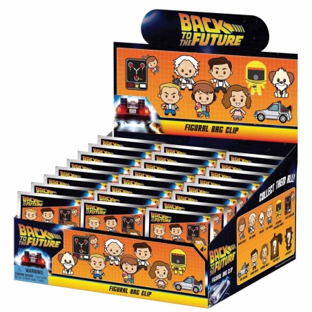 BTTF 40TH ANNIVERSARY - Series 1 - 3D Foam Bag Clip (Display 24 Pcs) 