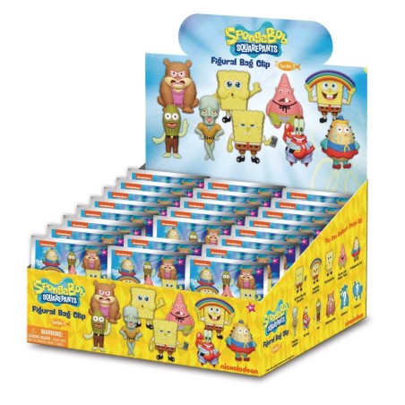 NICKELODEON - Series 5 - 3D Foam Bag Clip (Display 24 Pcs) 