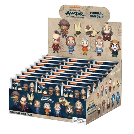 AVATAR LAST AIRBENDER - Series 1 - 3D Foam Bag Clip (Display 24 Pcs) 