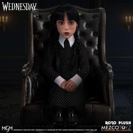 MERCREDI - Poupée Mercredi Addams MDS Roto - 45cm 