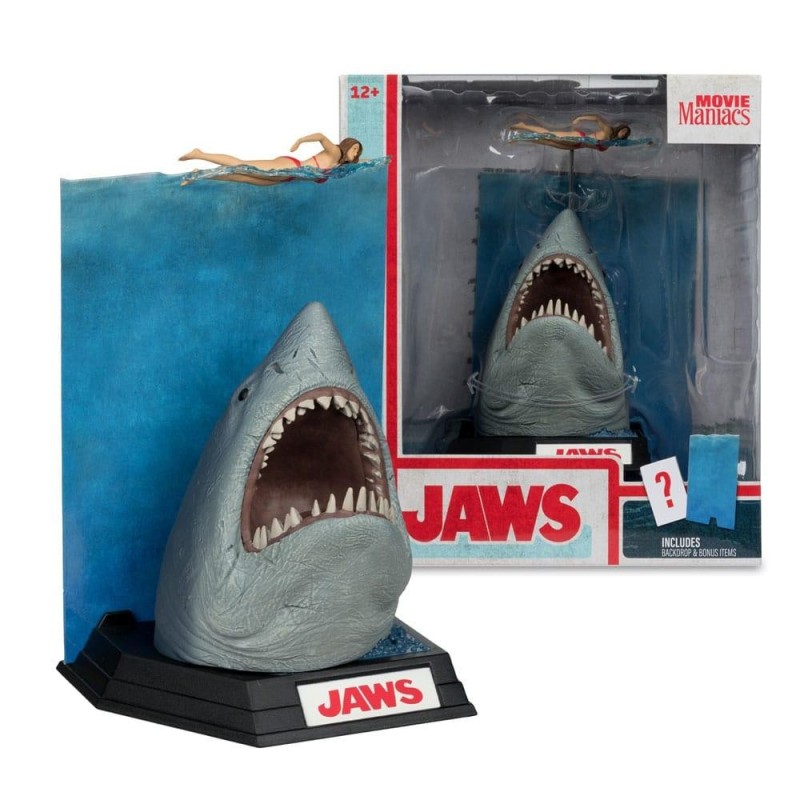 LES DENTS DE LA MER - 50eme Anniversaire - Figurine Movie Maniacs 16cm 