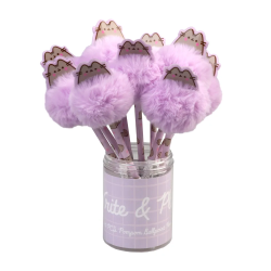 PUSHEEN - Boite de 10 Stylos-Bille Pompom 