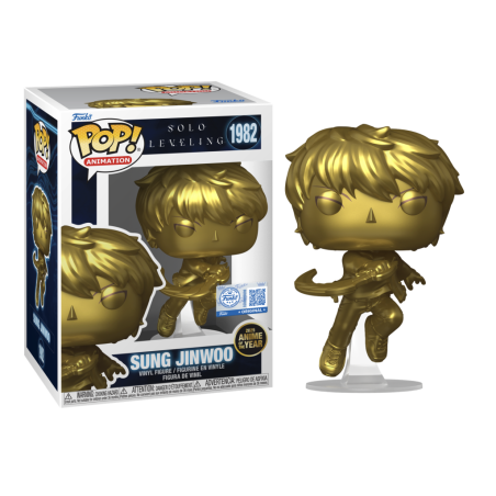 SOLO LEVELING - POP N° 1982 - Sung Jinwoo(Anime Of The Year) With Case 
