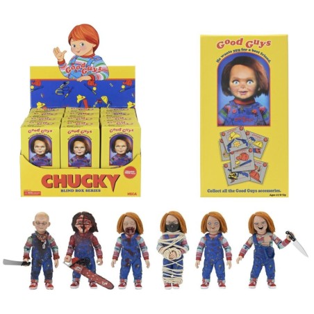 CHUCKY - Chucky TV Good Guy S1 - DISPLAY 12 Figurines Blind Box -18cm 