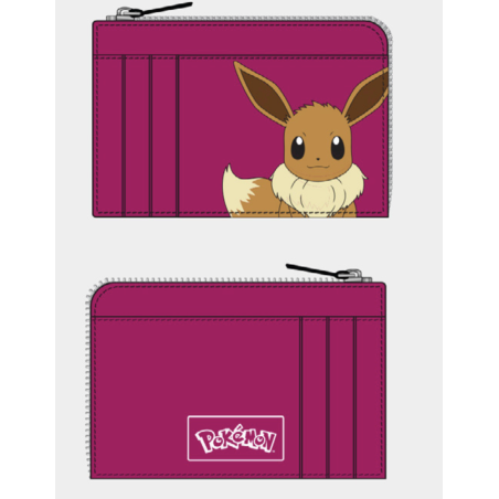 POKEMON - Evoli - Porte-Cartes Fushia 