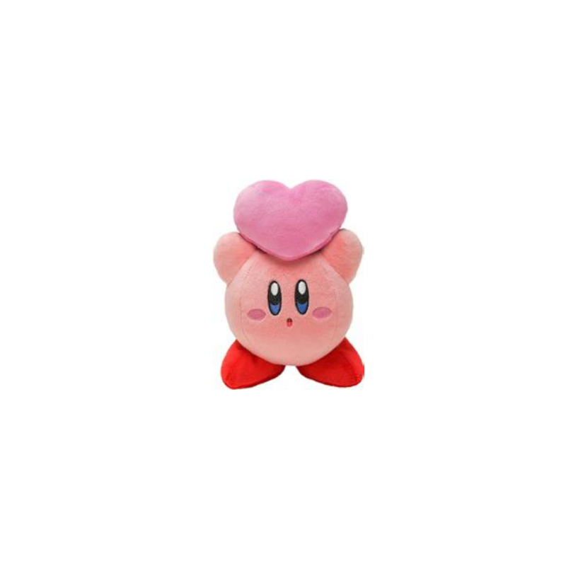 KIRBY - Kirby avec coeur - Peluche 16cm 