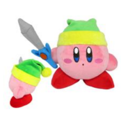 KIRBY - Kirby avec épée - Peluche 12cm 2