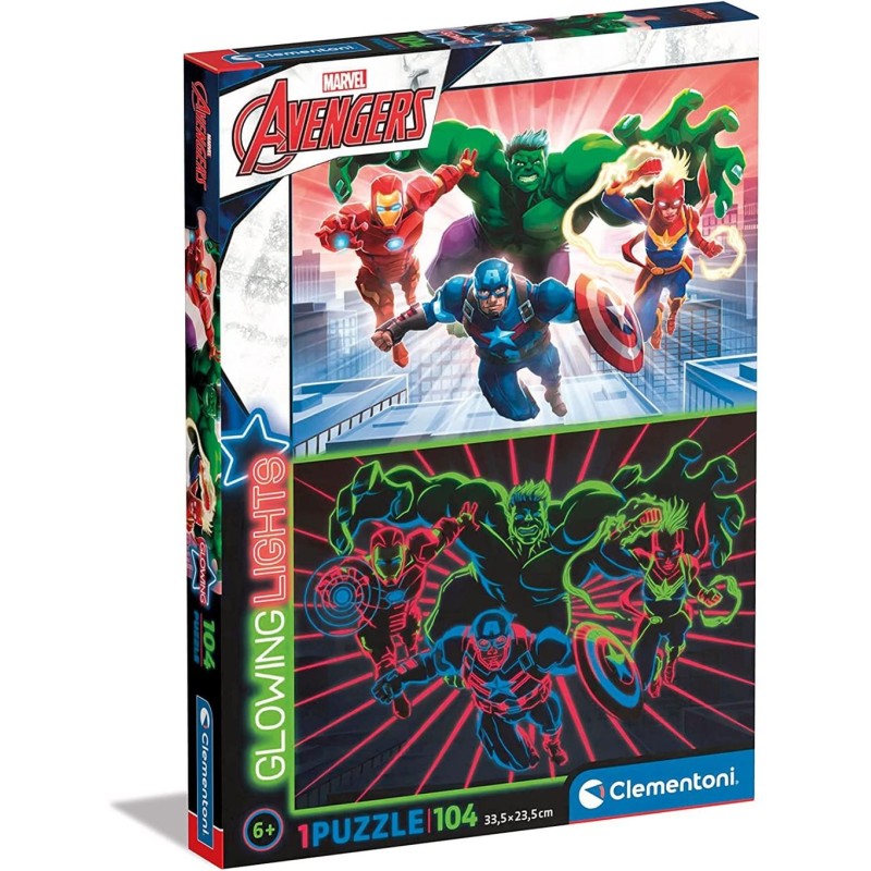 MARVEL - Les Avengers - Puzzle Glow In The Dark 104P 