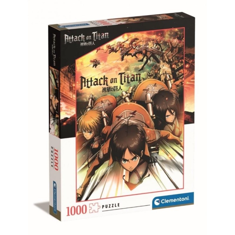 L'ATTAQUE DES TITANS - Eren, Mikasa et Armin - Puzzle 1000P 
