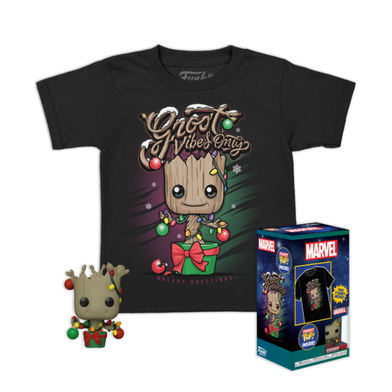 GARDIENS DE LA GALAXIE - Pocket POP -Holiday Groot + T-shirt (8-9 ans) 