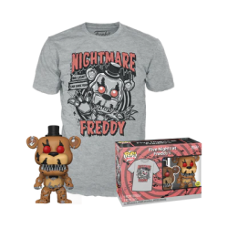 FNAF - Booble Head POP N° 111 - Freddy (GW) +T-shirt (M) 