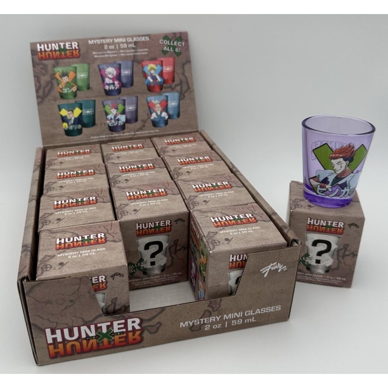 HUNTER X HUNTER - Groupe - 12 Verres à Shot 57ml - Mystery box 