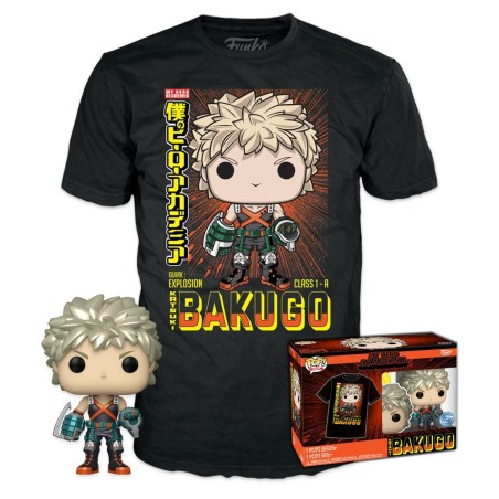 MY HERO ACADEMIA - Booble Head POP N° 249 - Bakugo (MT) +T-shirt (M) 