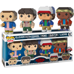 STRANGER THINGS - POP 8 Bit - 4 Pack Onze/ Mike/ Dustin/ Lucas 2