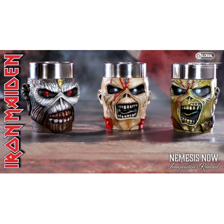 IRON MAIDEN - Eddie - Set de 3 verres à shots 9cm 