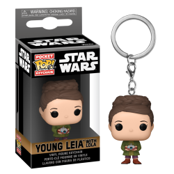 STAR WARS OBI-WAN KENOBI - Pocket Pop Keychains - Leia Organa "Jeune" 