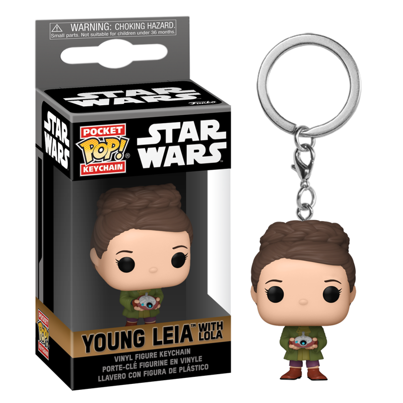 STAR WARS OBI-WAN KENOBI - Pocket Pop Keychains - Leia Organa "Jeune" 