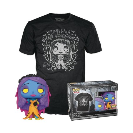 CORPSE BRIDE - Booble Head POP N° 1370 - Emily (BLKLT) +T-shirt (L) 