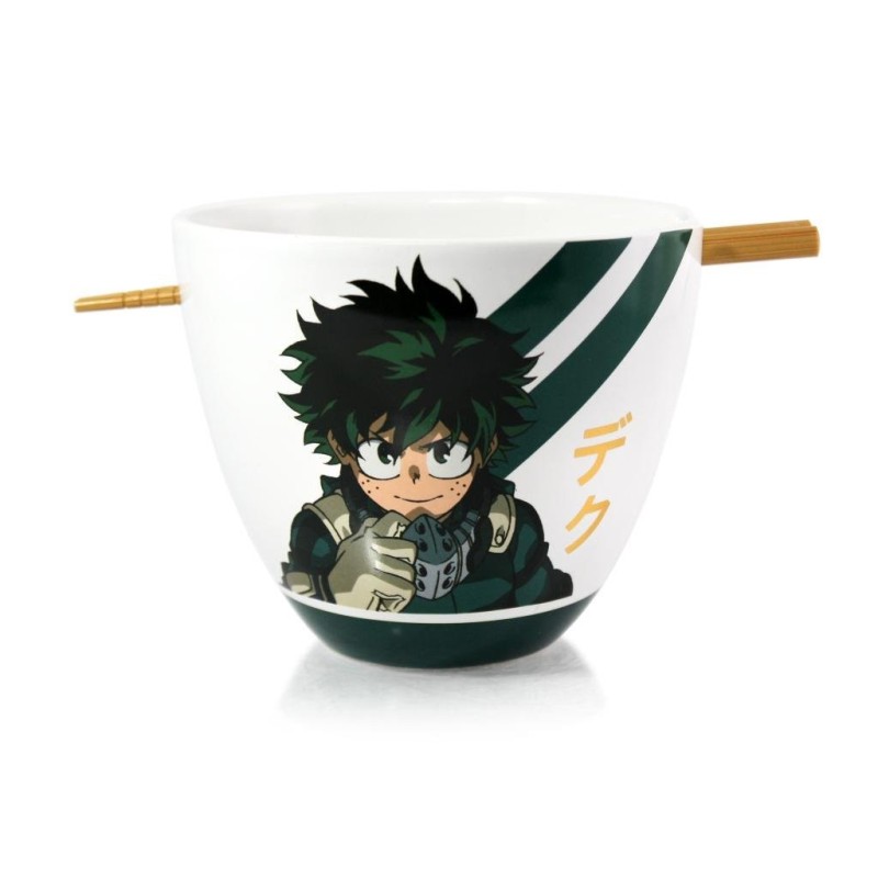MY HERO ACADEMIA - Bol à Ramen avec Baguette 470ml - Izuku Midoriya 