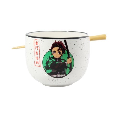 DEMON SLAYER - Bol à Ramen avec Baguette 414ml - Tanjiro 